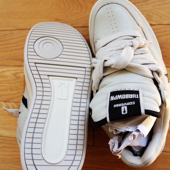 BNWT SS25 RICK OWENS DRKSHDW TURBOWPN OX SNEAKERS OYSTER 9 - Picture 5 of 12